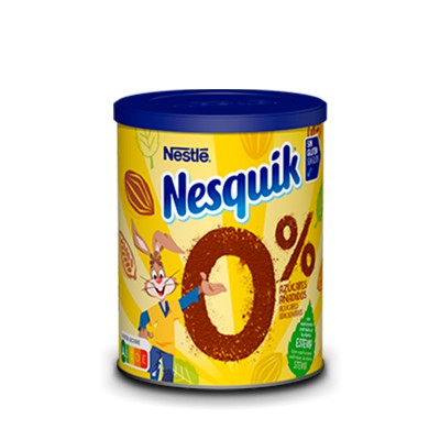 Nesquik® Achocolatado em Pó 0% Açúcares Adicionados 12x350gr
